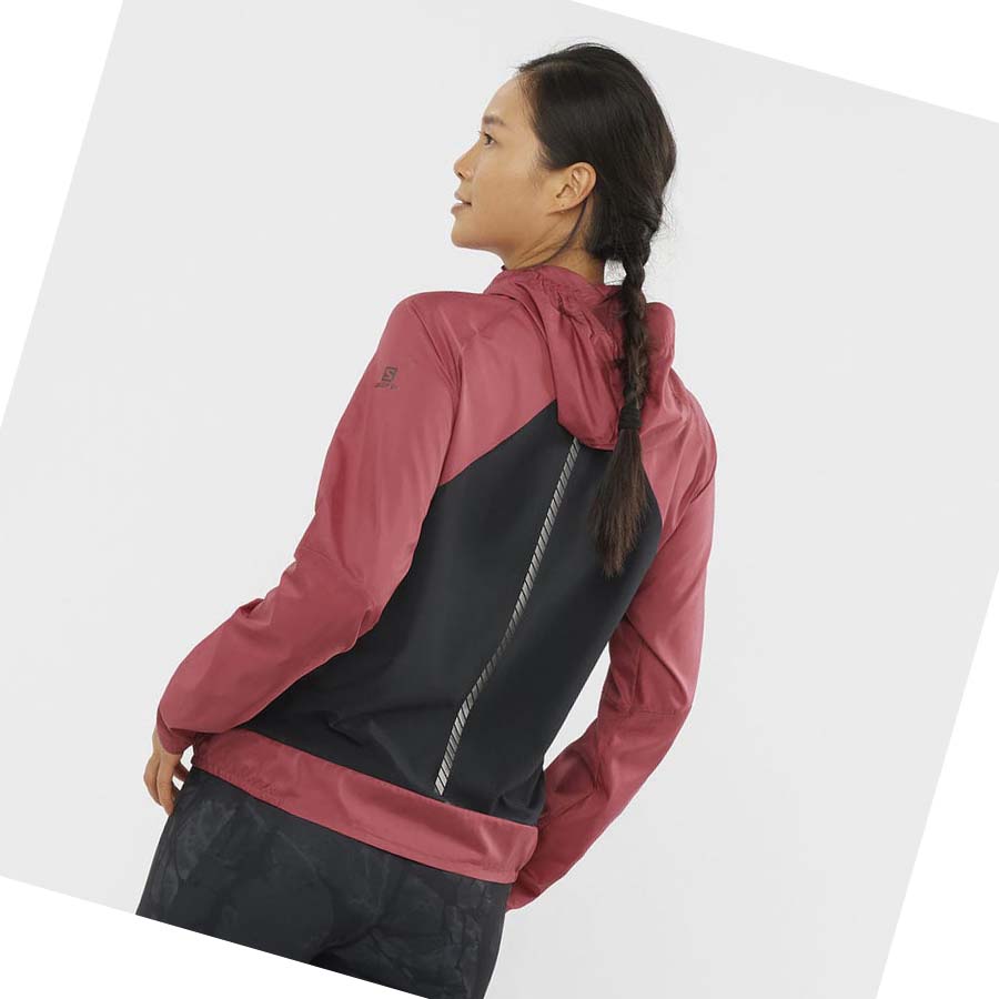 Chaquetas Salomon BONATTI CROSS WIND WINDBREAKERS Mujer Rojos | MX 2464KOR